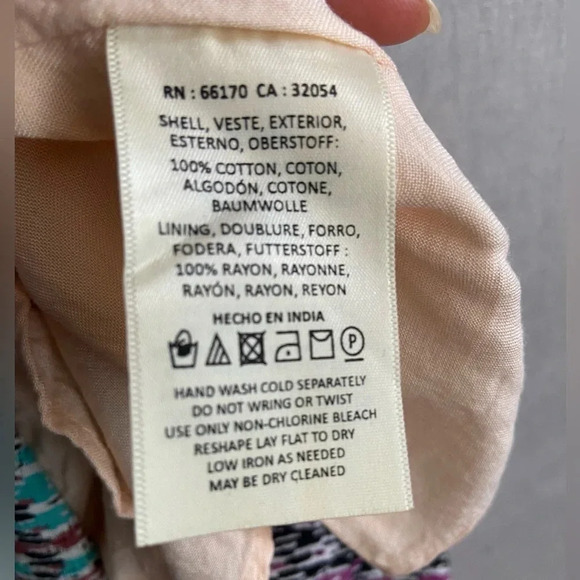 Akemi + Kin Anthropologie Riviera Tasseled Midi Cotton Dress Sz S - Picture 11 of 13